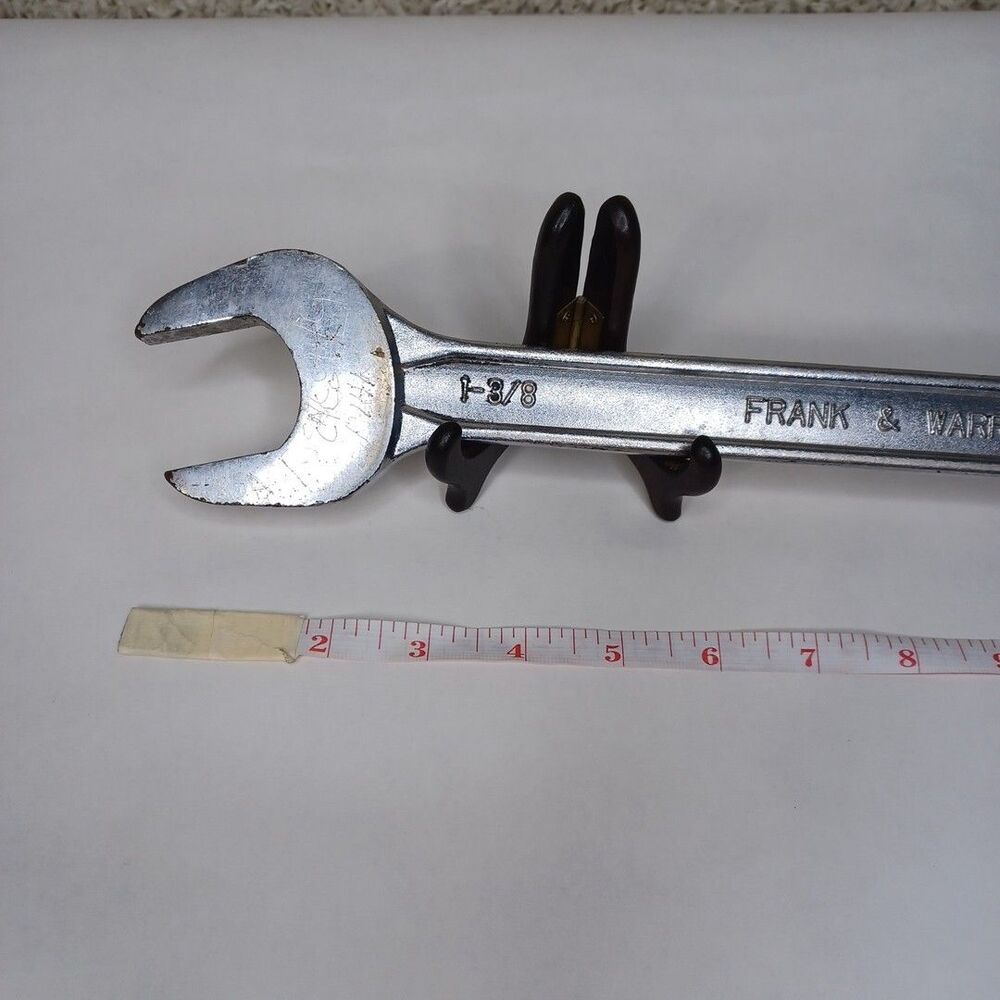 Frank & Warren Double Open End Wrench 1-3/8" x 1-1/2" SAE 16" Long Huge Japan - Picture 6 of 12